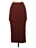Unbranded Solid Burgundy Casual Skirt Size S - photo 2