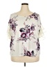 Unbranded Ivory Short Sleeve Blouse Size XXL - photo 1