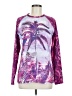 Reel Legends Purple Long Sleeve Top Size M - photo 1