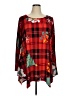 Larace Plaid Red Long Sleeve T-Shirt Size 1X - photo 1
