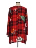 Larace Plaid Red Long Sleeve T-Shirt Size 1X - photo 2