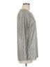 Kim & Cami Metallic Silver Long Sleeve Top Size M - photo 4
