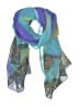 Unbranded Paisley Teal Purple Scarf Size 0X - photo 1