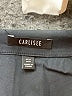Carlisle Solid Black 3/4 Sleeve Button-Down Shirt Size 4 - photo 7