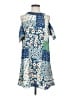 Zara Basic Print Blue Casual Dress Size S - photo 1