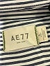 AE77 100% Cotton Stripes Silver Long Sleeve Button-Down Shirt Size S - photo 4