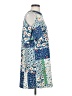Zara Basic Print Blue Casual Dress Size S - photo 4