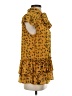 Nicole Miller Collection 100% Polyester Animal Print Yellow Sleeveless Blouse Size S - photo 4
