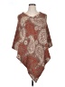 Unbranded Paisley Brown Poncho Size 0X (estimated) - photo 1