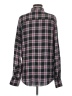 BeachLunchLounge Plaid Black Long Sleeve Blouse Size M - photo 2