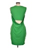Say What? Solid Green Cocktail Dress Size L - photo 2