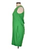 Say What? Solid Green Cocktail Dress Size L - photo 5