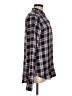 BeachLunchLounge Plaid Black Long Sleeve Blouse Size M - photo 4