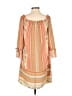 Tacera 100% Polyester Paisley Orange Casual Dress Size S - photo 2