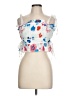 Peter Som 100% Cotton White Sleeveless Blouse Size 10 - photo 1