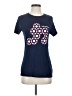 Unbranded Polka Dots Blue Short Sleeve T-Shirt Size S - photo 1