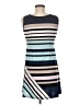 MSK Stripes Blue Casual Dress Size M (estimated) - photo 2