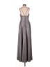 Xscape Metallic Silver Cocktail Dress Size 4 - photo 2