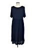 Bombom Solid Blue Casual Dress Size M (estimated) - photo 2