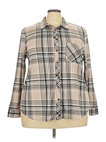 No Comment Long Sleeve Button-Down Shirt (view 1)