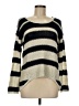 Quinn 100% Acrylic Stripes Black Pullover Sweater Size M - photo 1