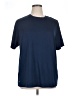 Athletic Works 100% Polyester Solid Blue Active T-Shirt Size XL - photo 1
