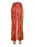 Assorted Brands 100% Rayon Stripes Orange Casual Pants Size L - photo 2