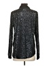 Ann Taylor Metallic Silver Long Sleeve Blouse Size S - photo 2