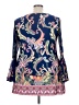 La Vanya Paisley Blue Long Sleeve Blouse Size 3X - photo 2