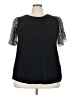 Beacon 100% Polyester Black Short Sleeve Top Size 3X - photo 1