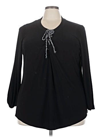 Dennis by Dennis Basso Long Sleeve Top (view 1)