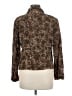 Chico's 100% Cotton Animal Print Brown Blazer Size Med (1) - photo 2