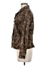 Chico's 100% Cotton Animal Print Brown Blazer Size Med (1) - photo 5