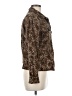 Chico's 100% Cotton Animal Print Brown Blazer Size Med (1) - photo 4