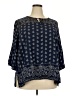 Catherines 100% Rayon Blue 3/4 Sleeve Blouse Size 2X - photo 1