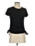 INC International Concepts Black Short Sleeve Top Size XS - photo 1
