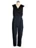 Banana Republic 100% Polyester Solid Black Jumpsuit Size 12 - photo 1