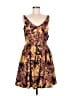Taylor 100% Polyester Paisley Yellow Black Cocktail Dress Size 8 - photo 1
