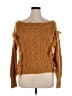 Willow & Root Gold Brown Pullover Sweater Size L - photo 1