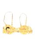 Out From Under Print Yellow Swimsuit Top Size M - photo 2