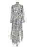 Joie 100% Polyester Print Blue Casual Dress Size S - photo 2