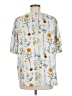 Unbranded 100% Polyester White 3/4 Sleeve Blouse Size M (estimated) - photo 2