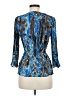 Alberto Makali 100% Polyester Animal Print Blue 3/4 Sleeve Blouse Size M - photo 2