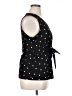 Ann Taylor Black Sleeveless Blouse Size XL - photo 4