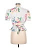 Slate & Willow White Short Sleeve Blouse Size M - photo 2
