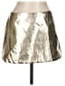 Shein 100% Polyester Metallic Silver Gold Faux Leather Skirt Size L - photo 1