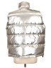Lands' End 100% Polyester Metallic Silver Vest Size L - photo 2