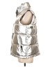 Lands' End 100% Polyester Metallic Silver Vest Size L - photo 5