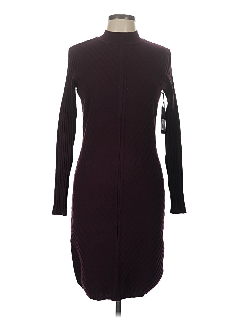 Pre-owned Black Tape_ Casual Dress In Burgundy