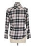 Forever 21 Plaid Black Long Sleeve Button-Down Shirt Size M - photo 2